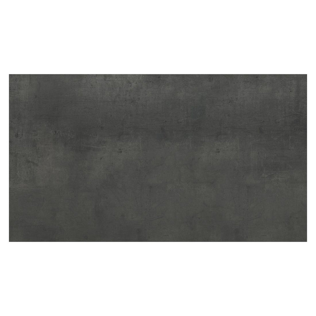 Montert Bordplate HPL 160x90 cm skråkant sement mørk i uterom