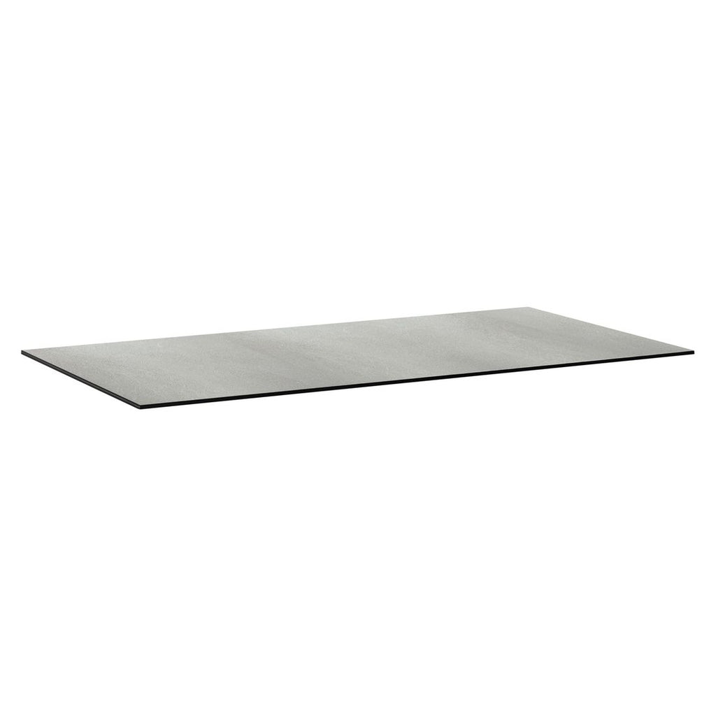 Bordplate HPL 180x95 cm lys grå stein - Kettler forfra