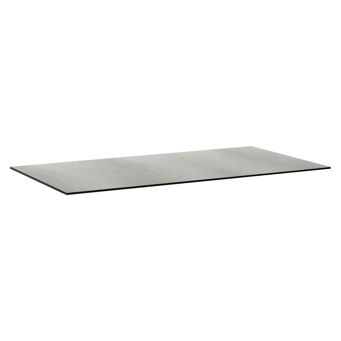 Bordplate HPL 180x95 cm lys grå stein - Kettler forfra