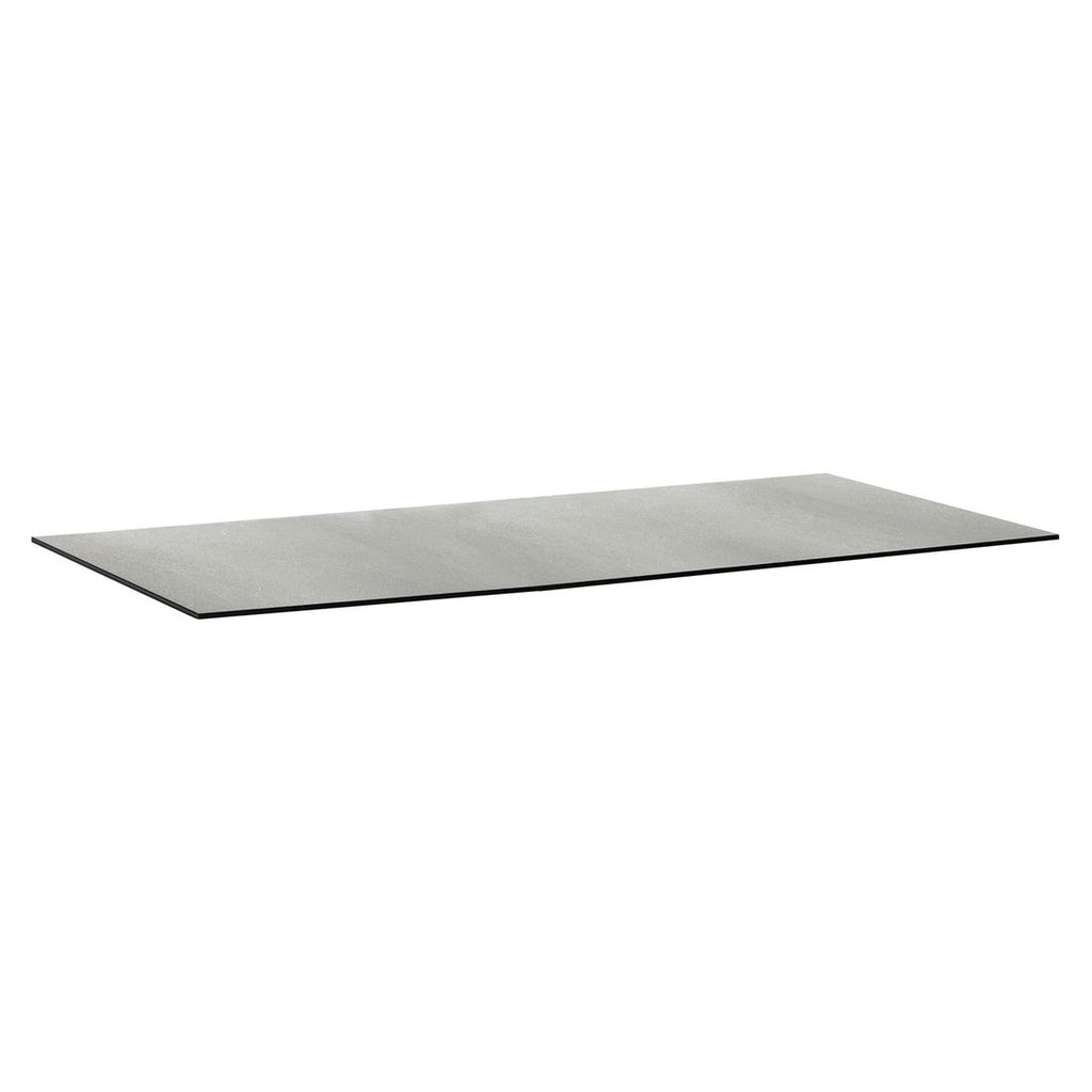 Bordplate HPL 220x95 cm lys grå stein forfra