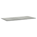 Bordplate HPL 220x95 cm lys grå stein forfra