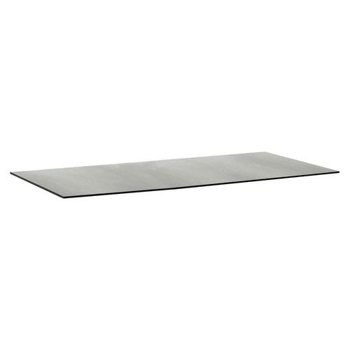 Bordplate HPL 220x95 cm lys grå stein forfra