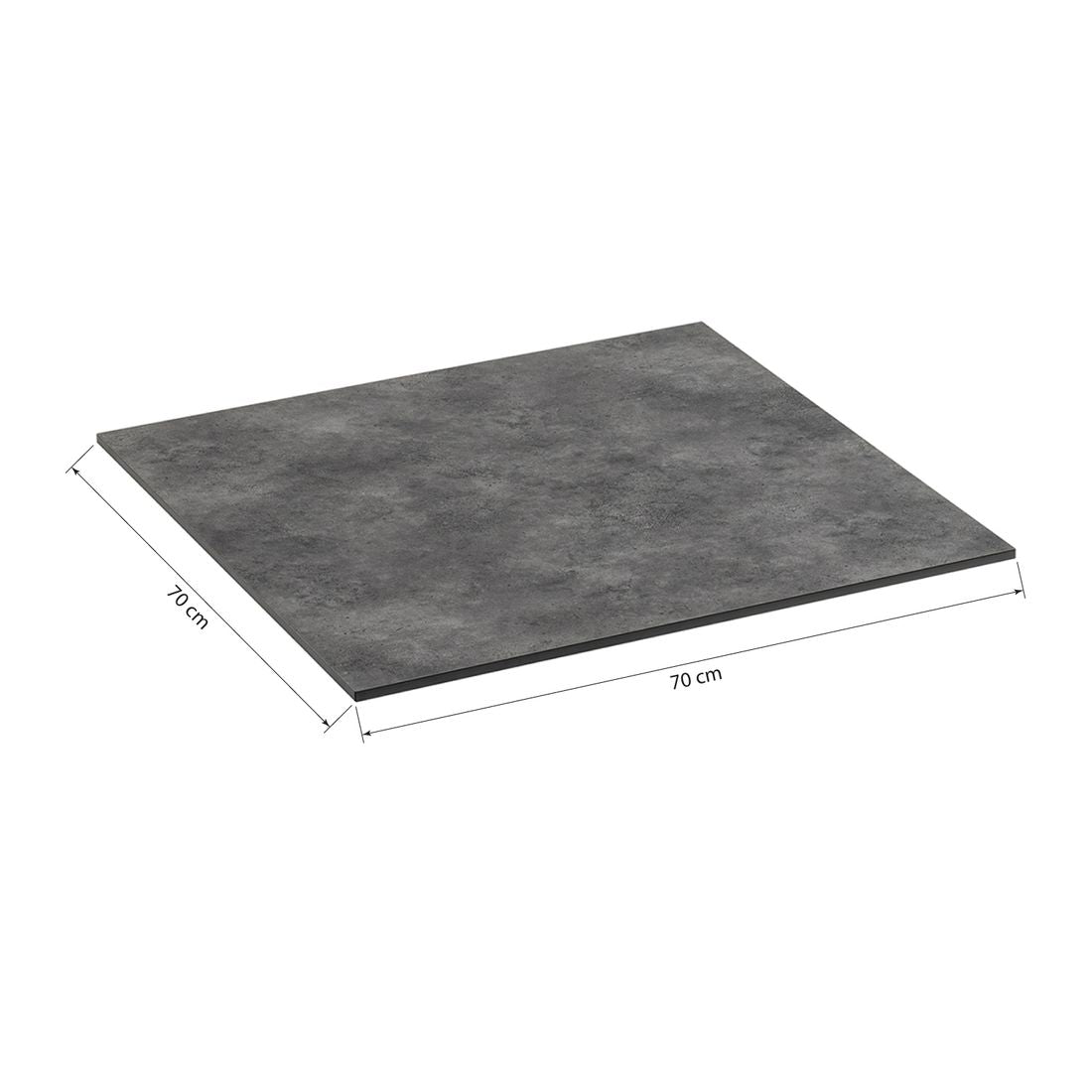 Detalj av Bordplate HPL 70x70 cm antrasitt - Kettler