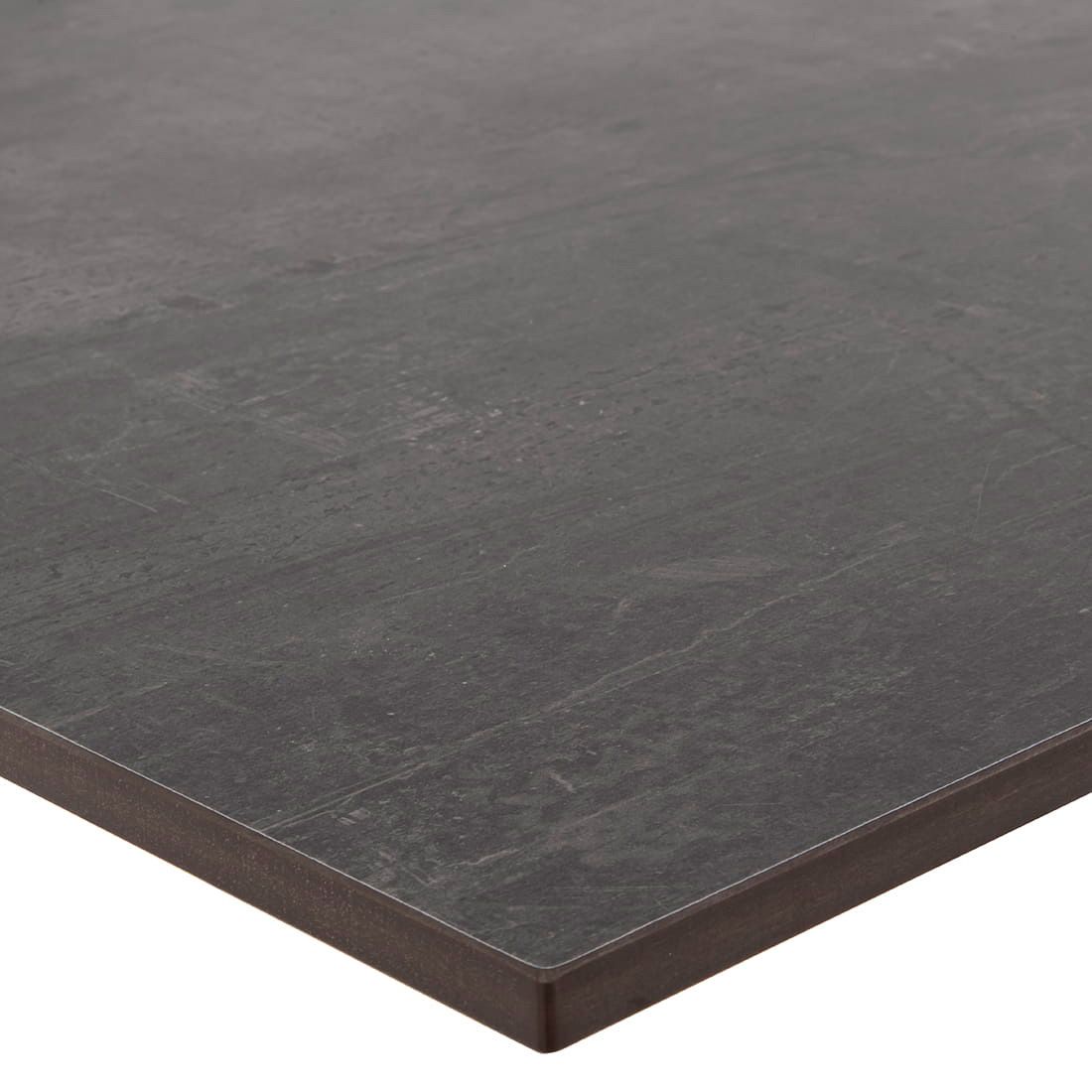 Detalj av Bordplate HPL 90x90 cm mørk sement - OUTLIV.