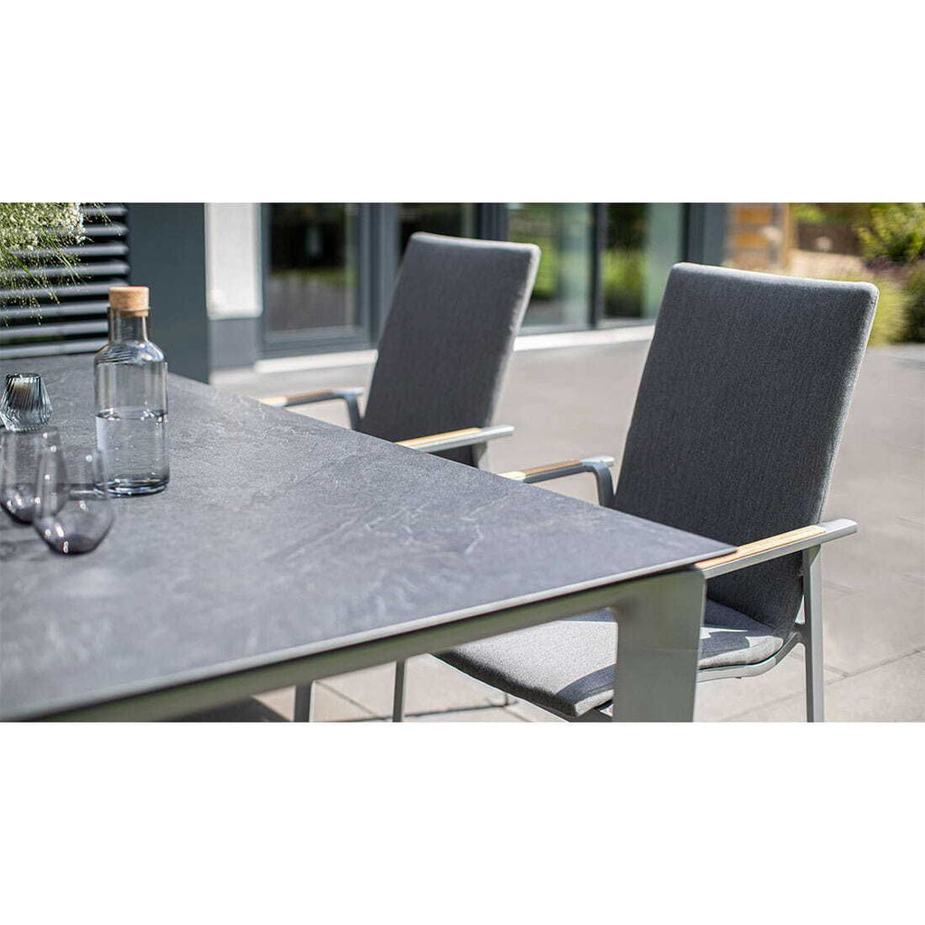 Detalj av Bordplate HPL 95x95 cm antrasitt