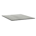 Bordplate HPL 95x95 cm lys grå stein - Kettler forfra