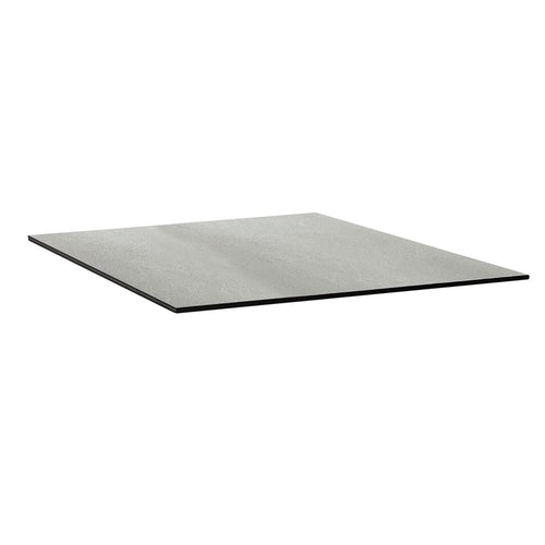 Bordplate HPL 95x95 cm lys grå stein - Kettler forfra