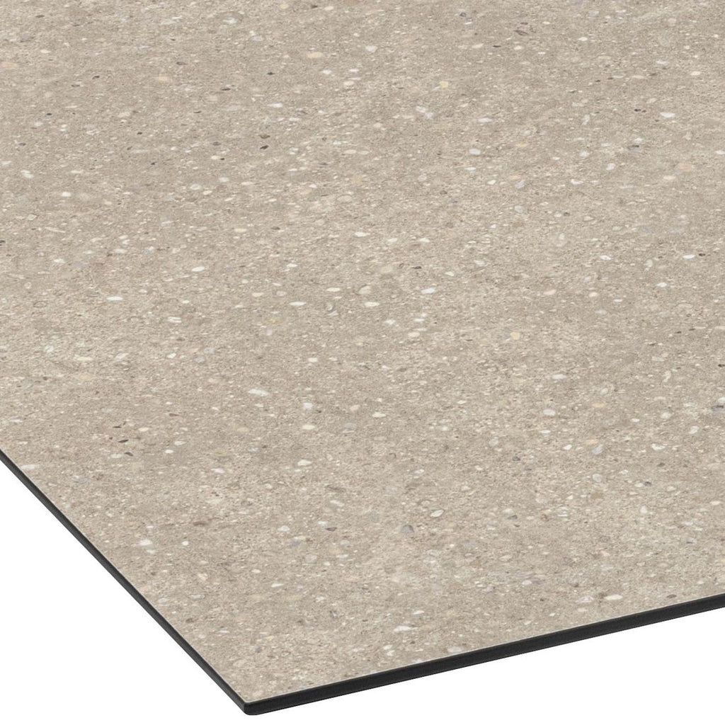 Detalj av Bordplate HPL 95x95 cm Stein Sand - Kettler