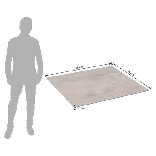 Bordplate HPL 95x95 cm Titan Sand Beige Kettler bakside