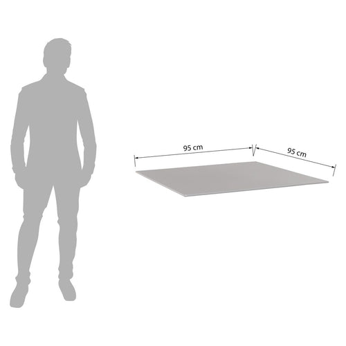 Bordplate Kettalux 95x95 cm antrasitt skiferoptikk bakside