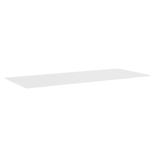Bordplate Kettalux-Plus 160x95 cm hvit for terrassebruk forfra