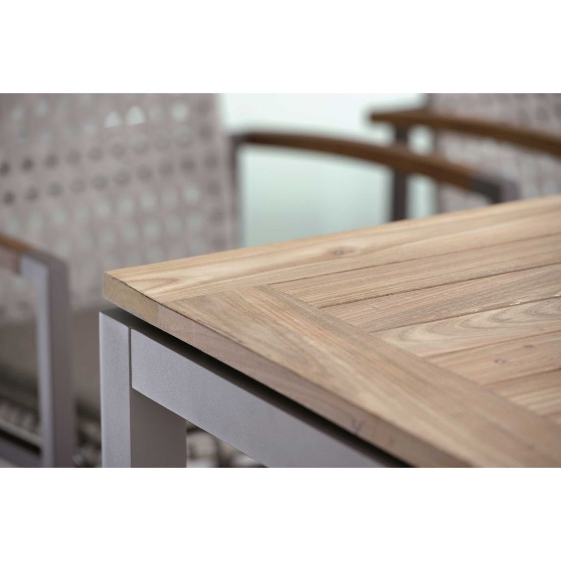 Detalj av Bordplate Old Teak resirkulert 130x80 cm - Stern