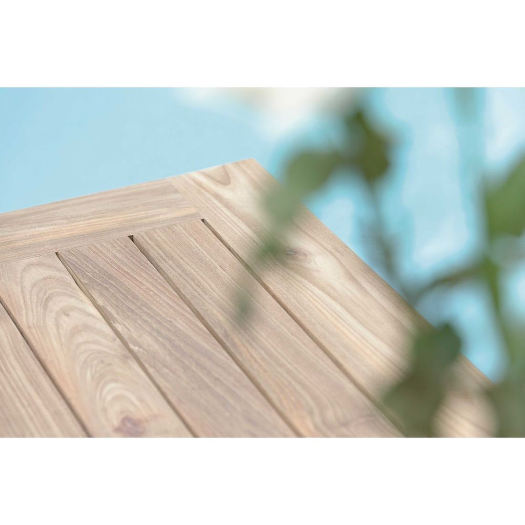 Montert Bordplate Old Teak resirkulert 130x80 cm - Stern i hage