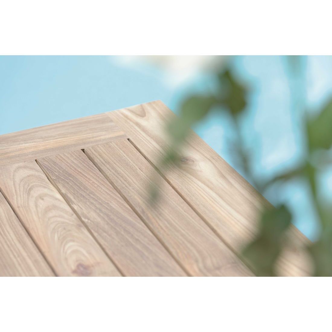 Montert Bordplate Old Teak resirkulert 130x80 cm - Stern i hage