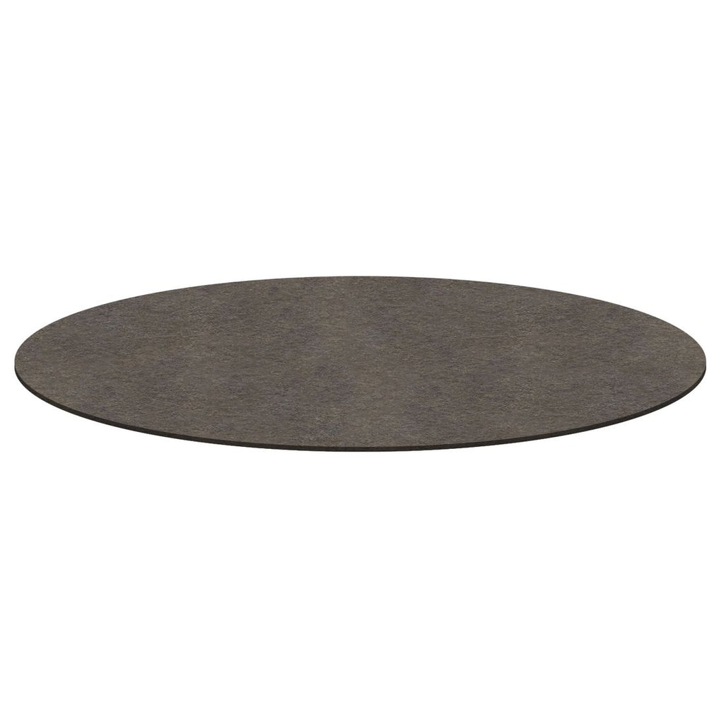 Bordplate Sela HPL Ø110 cm rusty rock - Zebra forfra