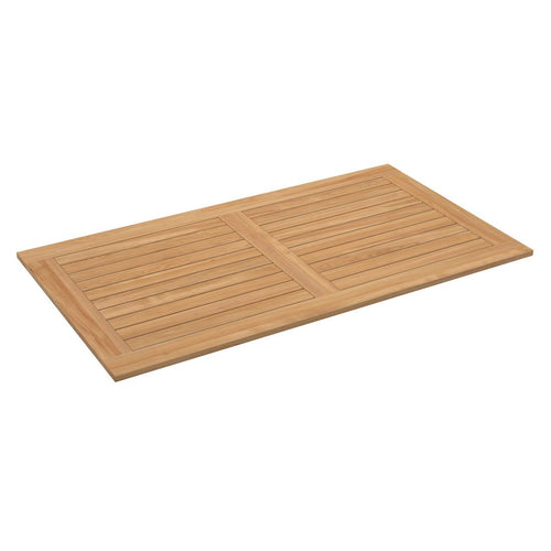 Bordplate teak 160x90 cm natur - OUTLIV forfra