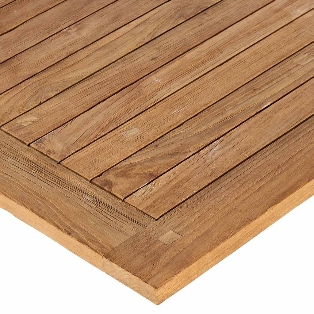 Detalj av Bordplate teak 80x80 cm natur - OUTLIV