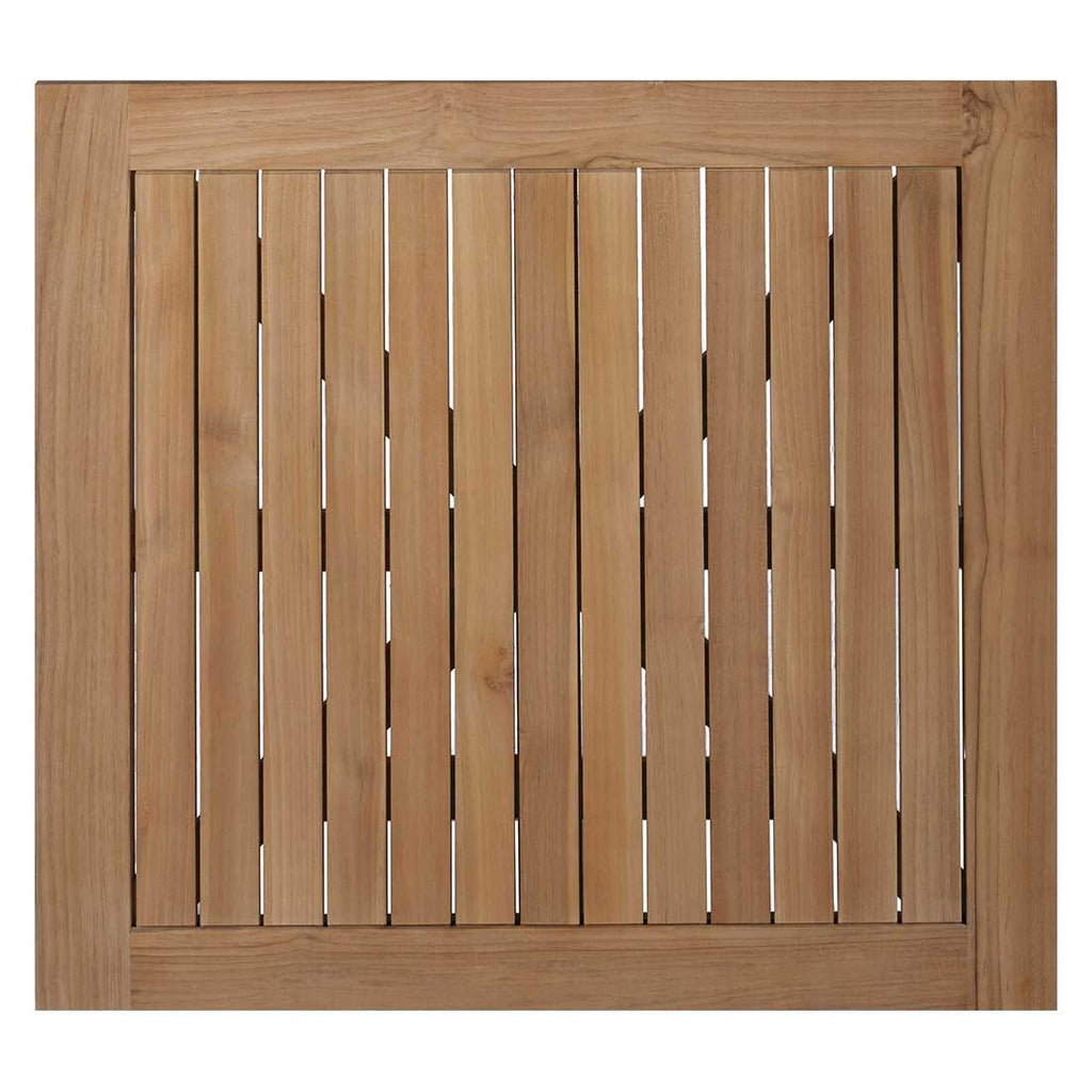 Bordplate teak 80x80 cm natur Stern forfra