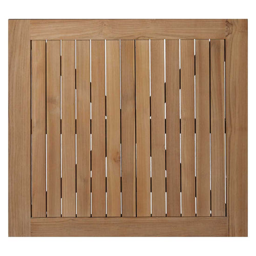 Bordplate teak 80x80 cm natur Stern forfra