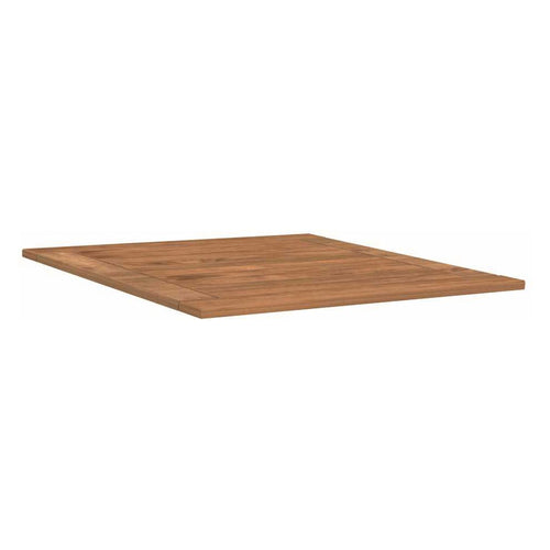 Bordplate teak 80x80 cm natur Stern bakside