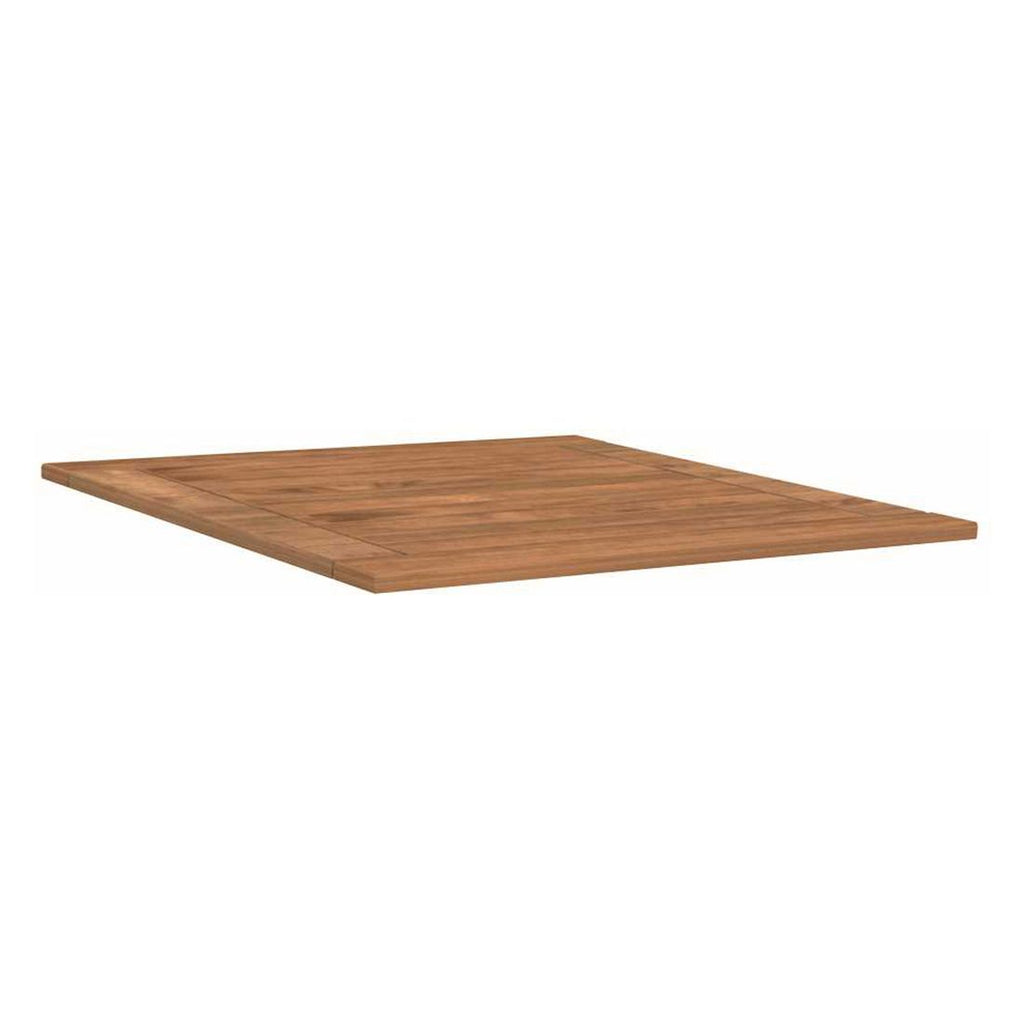 Bordplate teak 80x80 cm natur Stern bakside