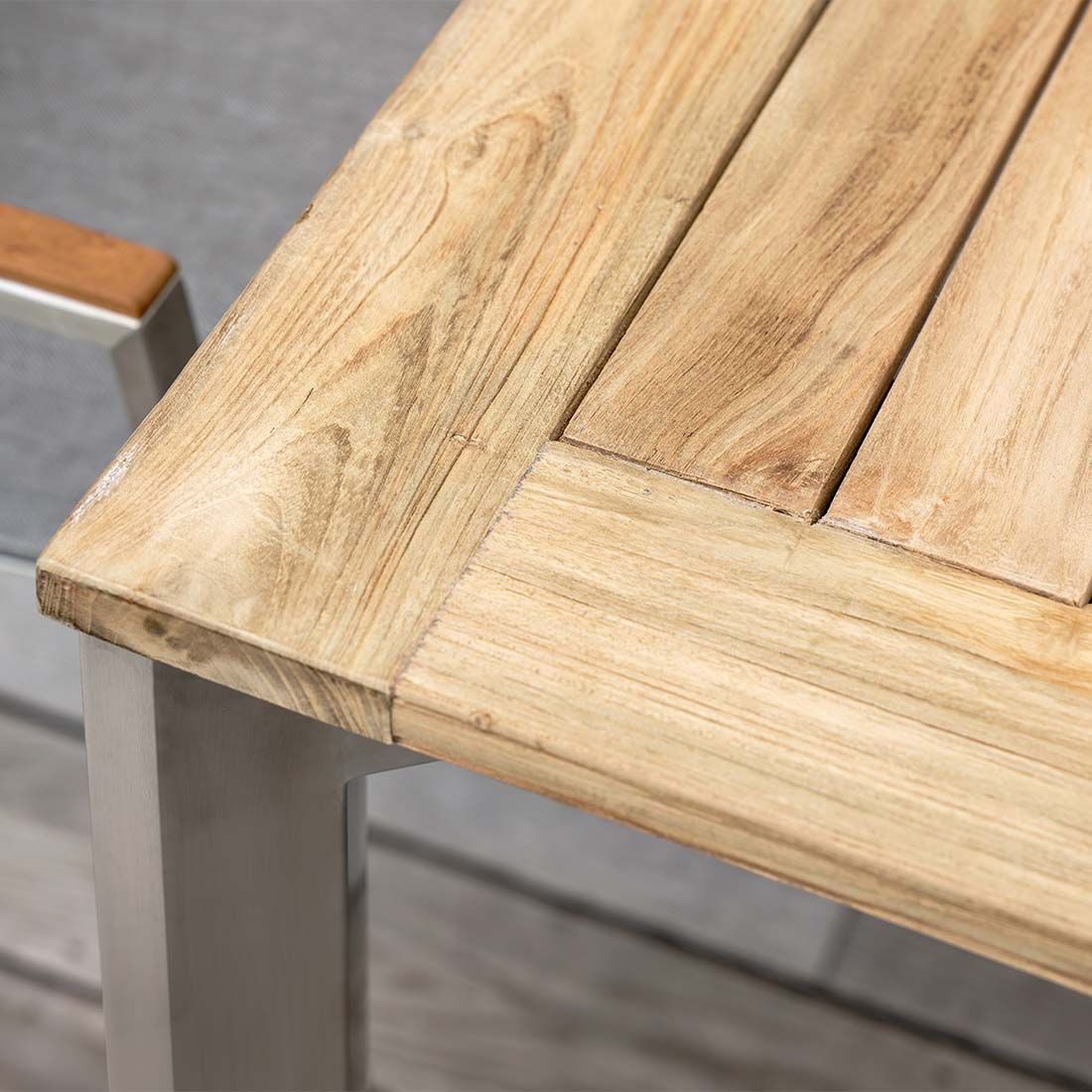 Detaljbilde av Bordplate teak 80x80 cm natur Stern