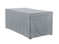 Bordtrekk til hagebord 140x95x72 cm grå - Heinemeyer sett forfra