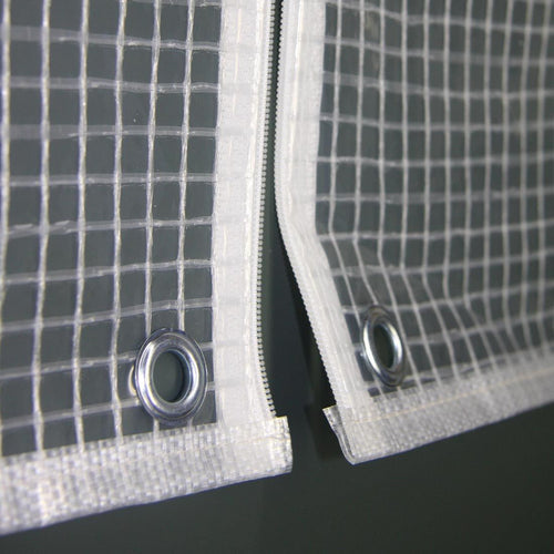 Bordtrekk til hagebord 140x95x72 cm transparent Heinemeyer forfra