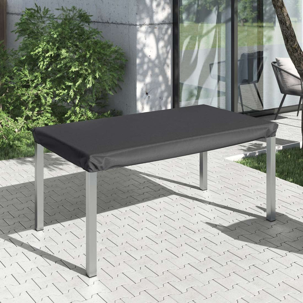 Bordtrekk til hagebord 160x90 cm svart polyester bakside
