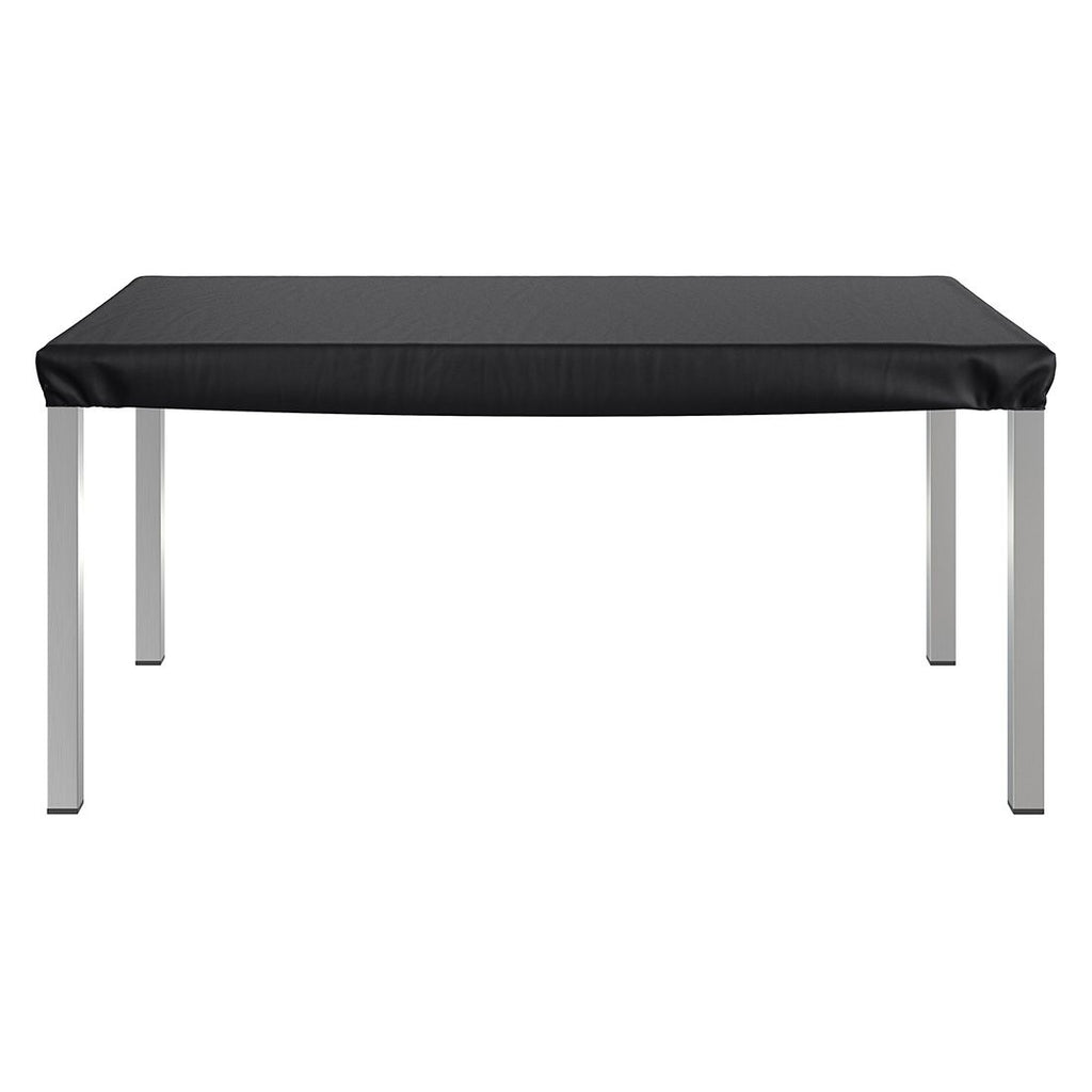 Detalj av bordtrekk til hagebord 160x90 cm svart polyester