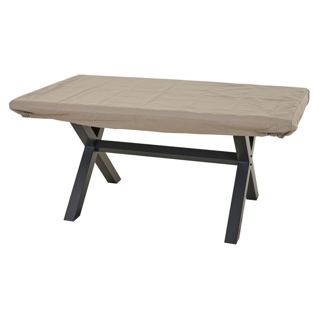 Bordtrekk til hagebord 185x115 cm Plus beige montert på bord