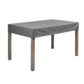 Bordtrekk til hagebord 220x100x15 cm grå Heinemeyer forfra