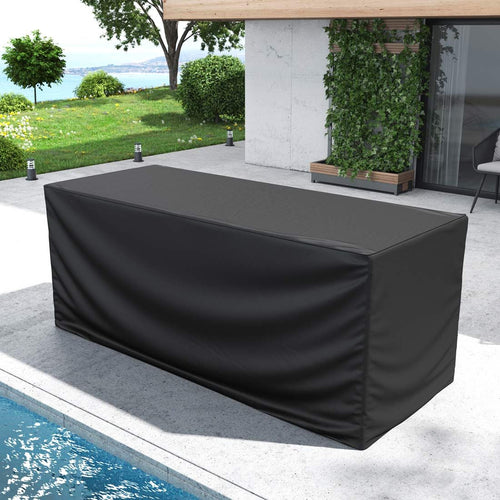Bordtrekk til hagebord 220x100x91 cm svart - OUTLIV bakside