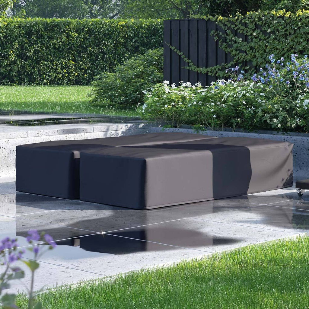 Bordtrekk til hagebord 280x110x70 cm grå - AeroCover detalj