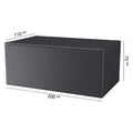 Bordtrekk til hagebord 200x110x70 cm antrasitt AeroCover forfra