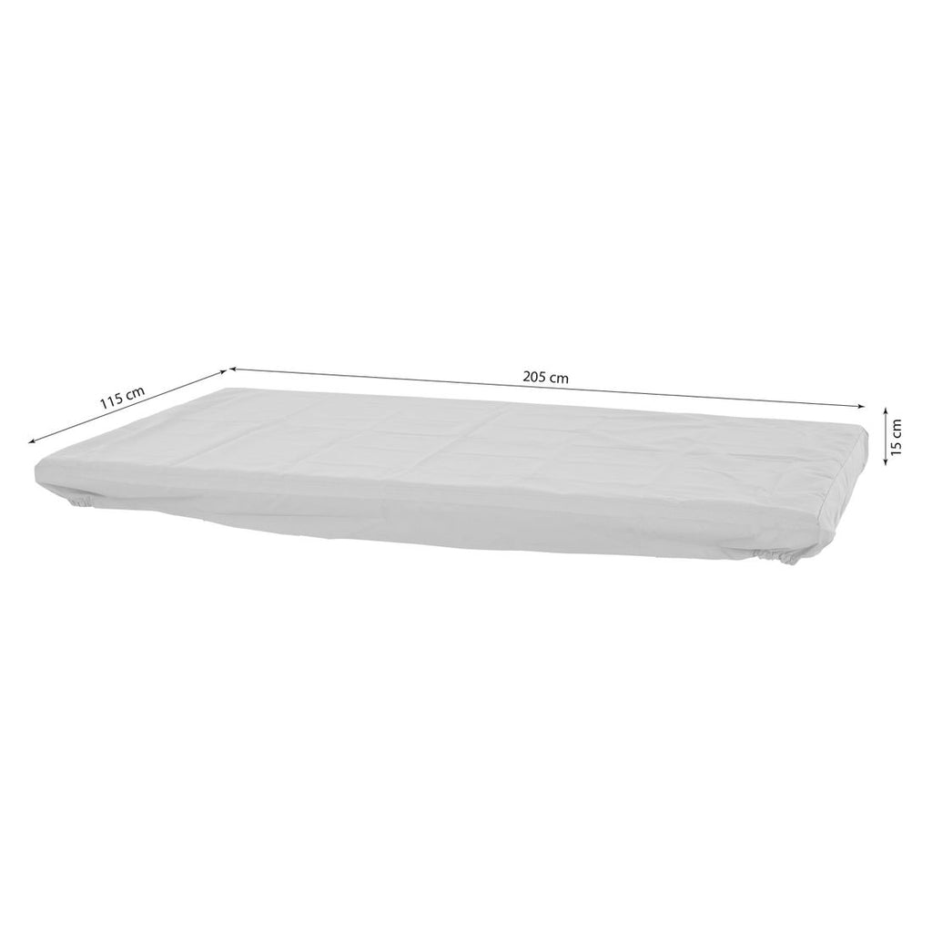Detalj av bordtrekk til hagebord Plus 205x115 cm beige materiale