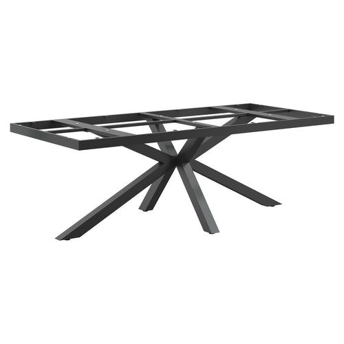 Bordunderstell 220x100 cm aluminium antrasitt - OUTLIV forfra
