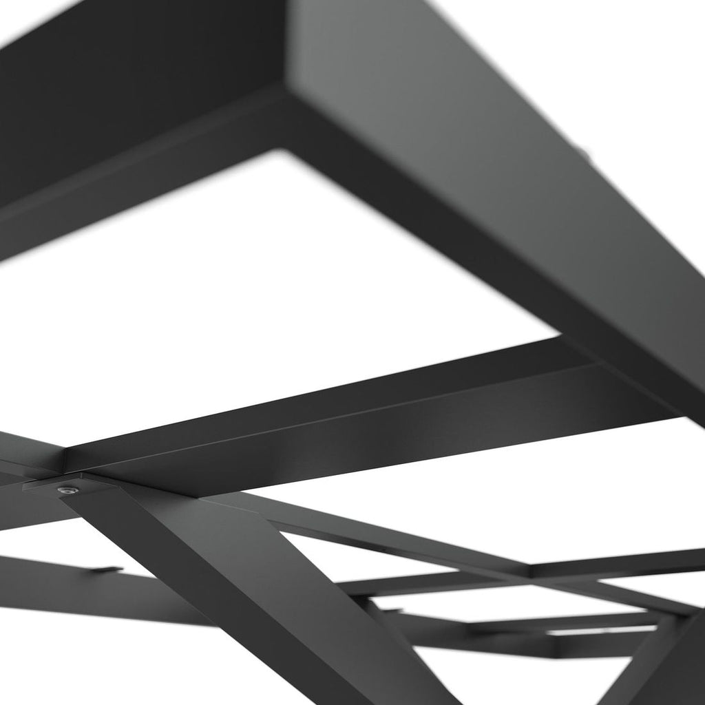 Oversikt over Bordunderstell 220x100 cm aluminium antrasitt - OUTLIV i hage