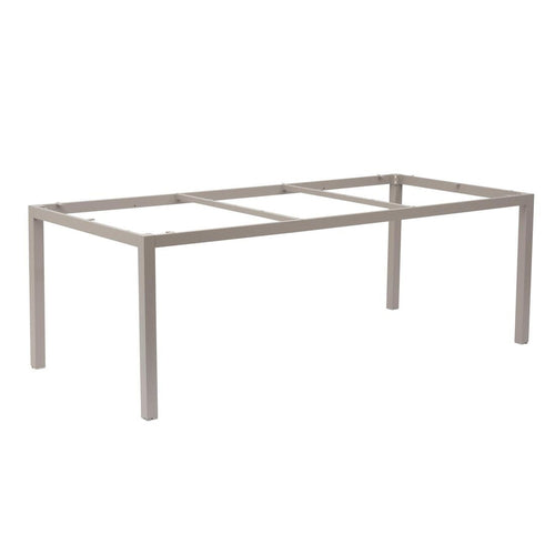 Bordunderstell 220x100 cm aluminium korallsand - OUTLIV forfra
