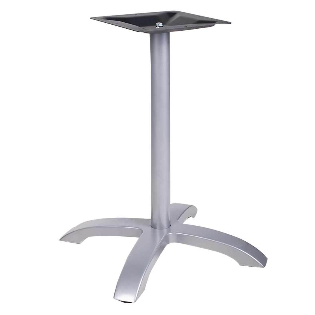 Bordunderstell 51x51 cm aluminium sølv - OUTLIV forfra