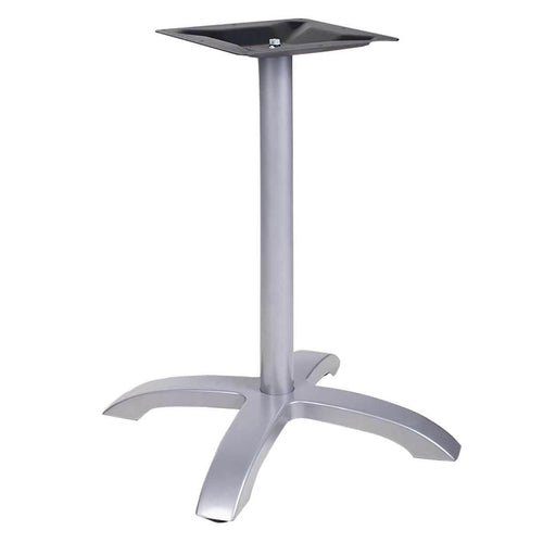 Bordunderstell 51x51 cm aluminium sølv - OUTLIV forfra