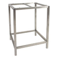 Bordunderstell 80x80 cm rustfritt stål Stern forfra