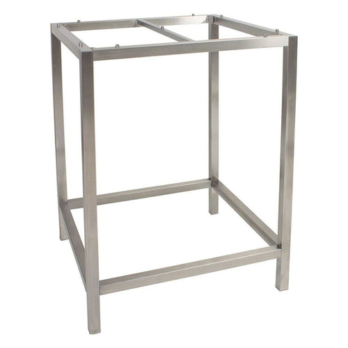 Bordunderstell 80x80 cm rustfritt stål Stern forfra