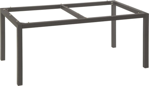Bordunderstell aluminium 160x90 cm antrasitt Stern forfra