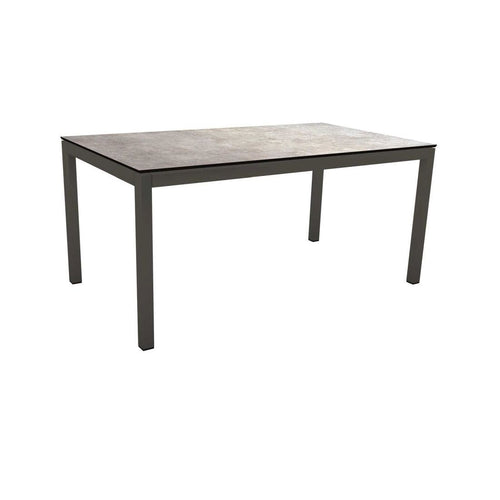 Bordunderstell aluminium 160x90 cm antrasitt Stern bakside