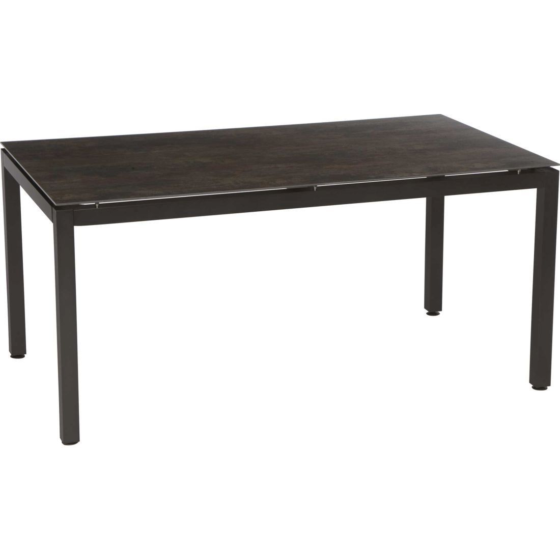 Montert Bordunderstell aluminium 160x90 cm antrasitt Stern i hage