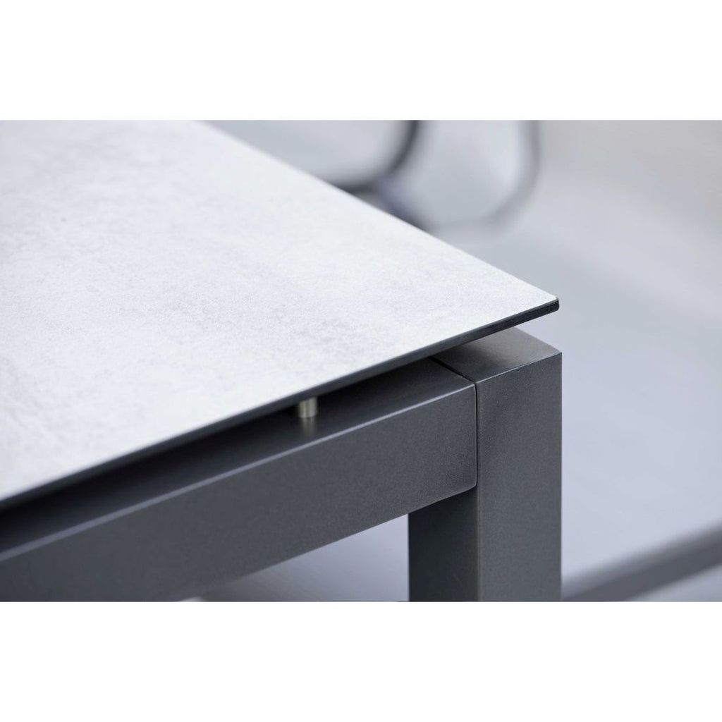 Bordunderstell aluminium 160x90 cm antrasitt - Stern