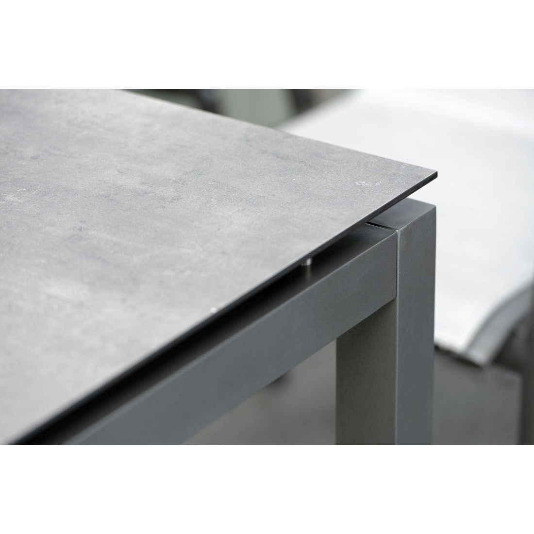 Bordunderstell aluminium 160x90 cm antrasitt - Stern