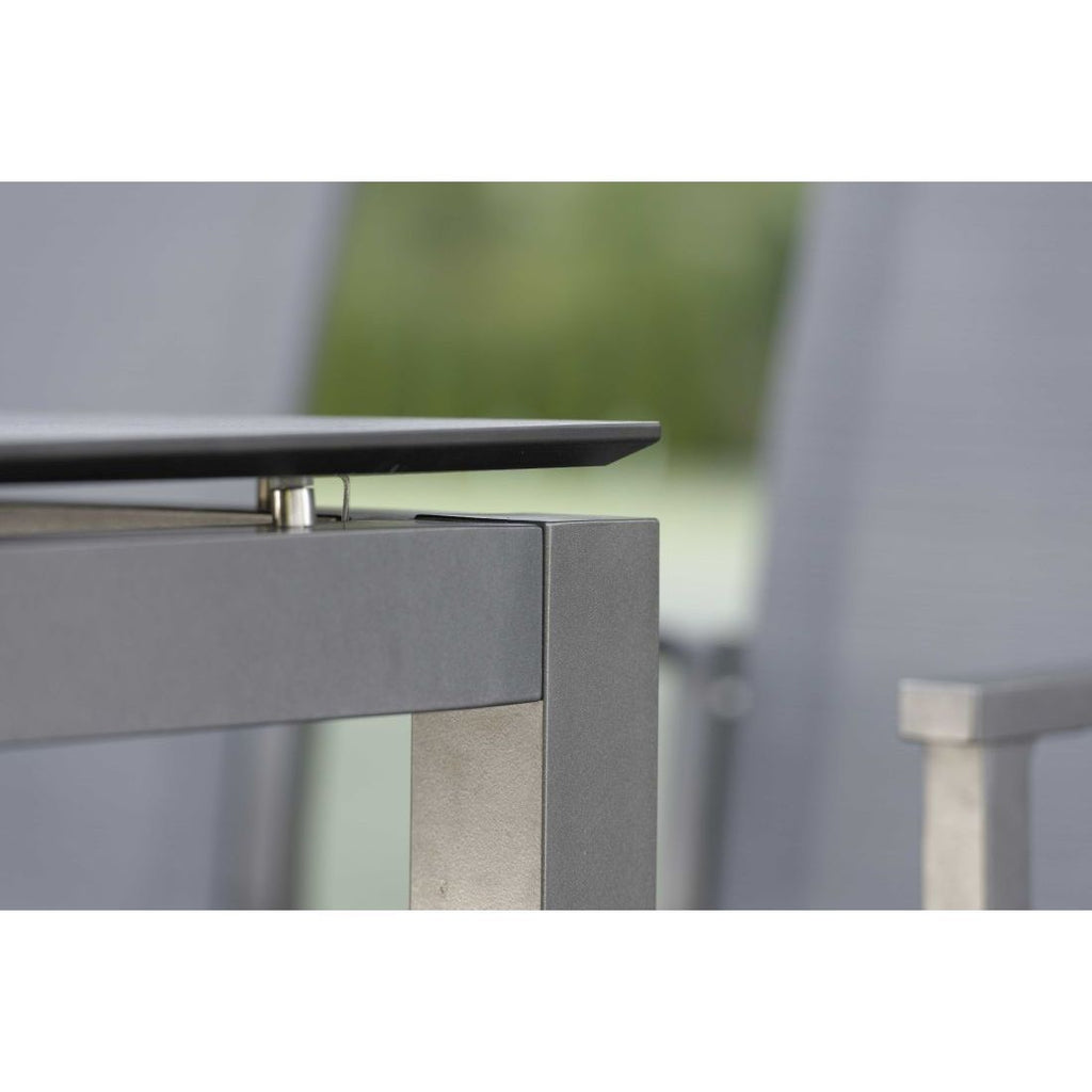 Bordunderstell aluminium 160x90 cm antrasitt - Stern