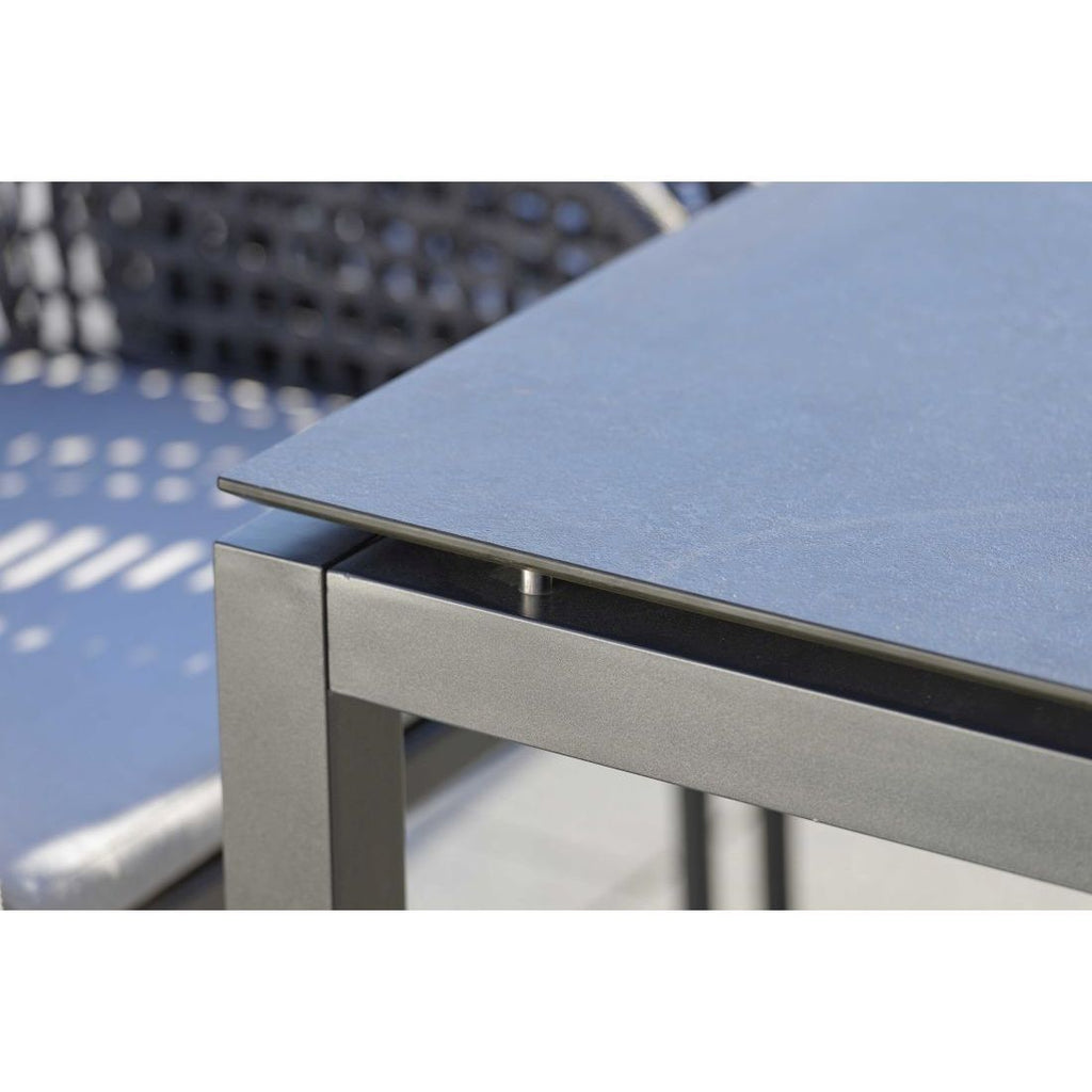 Bordunderstell aluminium 160x90 cm antrasitt - Stern